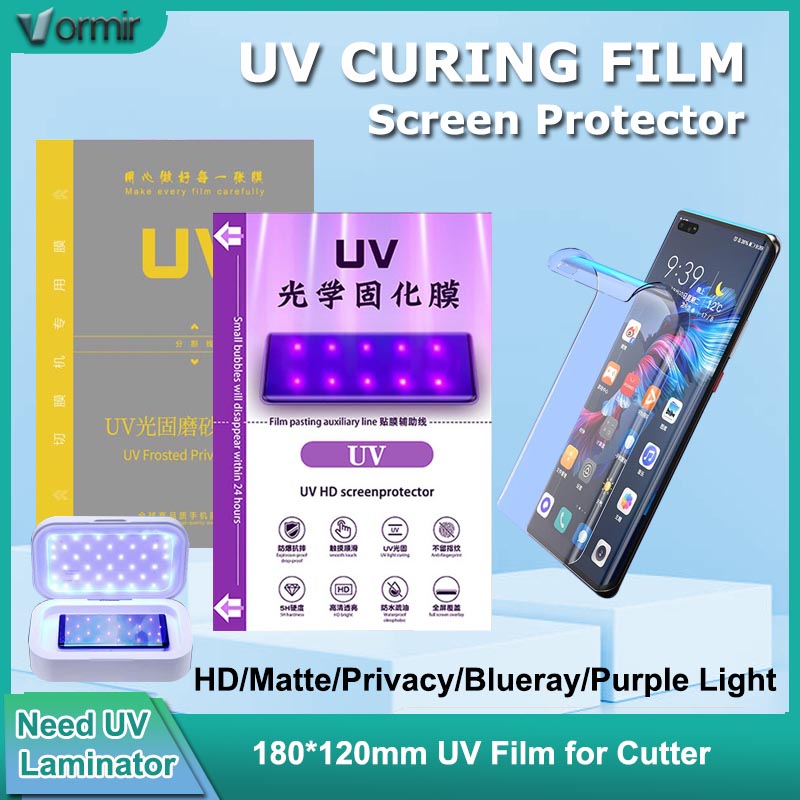 Screen Protector Cutter - VORMIR UV-Glas-Displayschutzfolie für Mobiltelefone für Hydrogel-Folien,