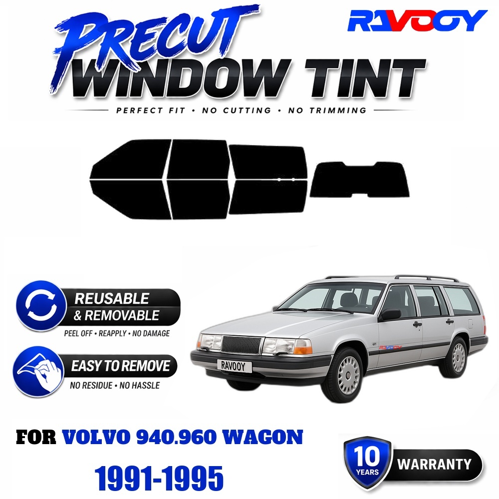 Air Bubble Remover - RAVOOY Vorgeschnittene Fensterfolie, wiederverwendbare, abnehmbare EPU-Folie,