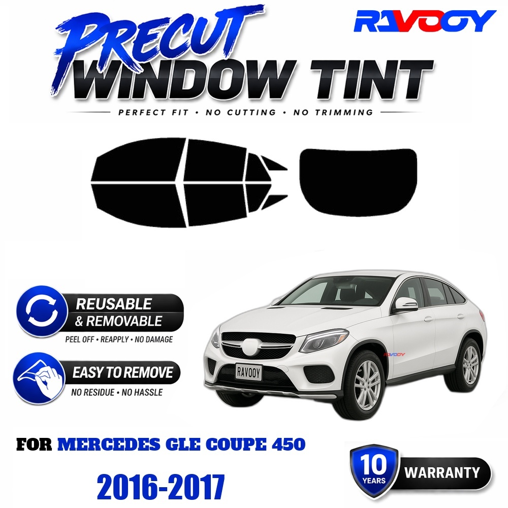 Air Bubble Remover - RAVOOY Vorgeschnittene Fensterfolie, Wiederverwendbare Abnehmbare EPU-Folie,
