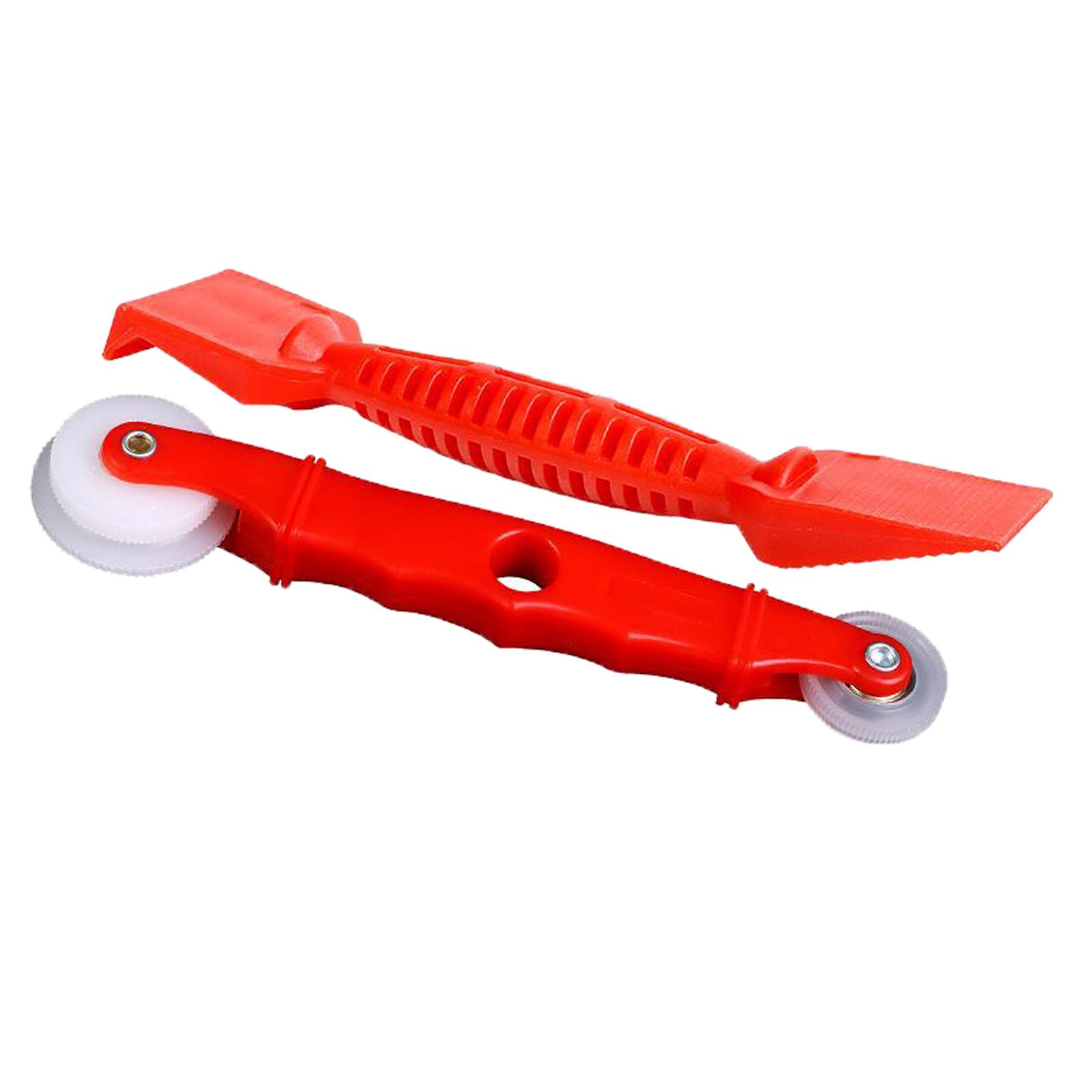 Screen Alignment Tool - 2-teiliges Bildschirmwalzen-Werkzeugset, Schaber, langlebiges Bildschirmhalter-Rollwerkzeug, rotes