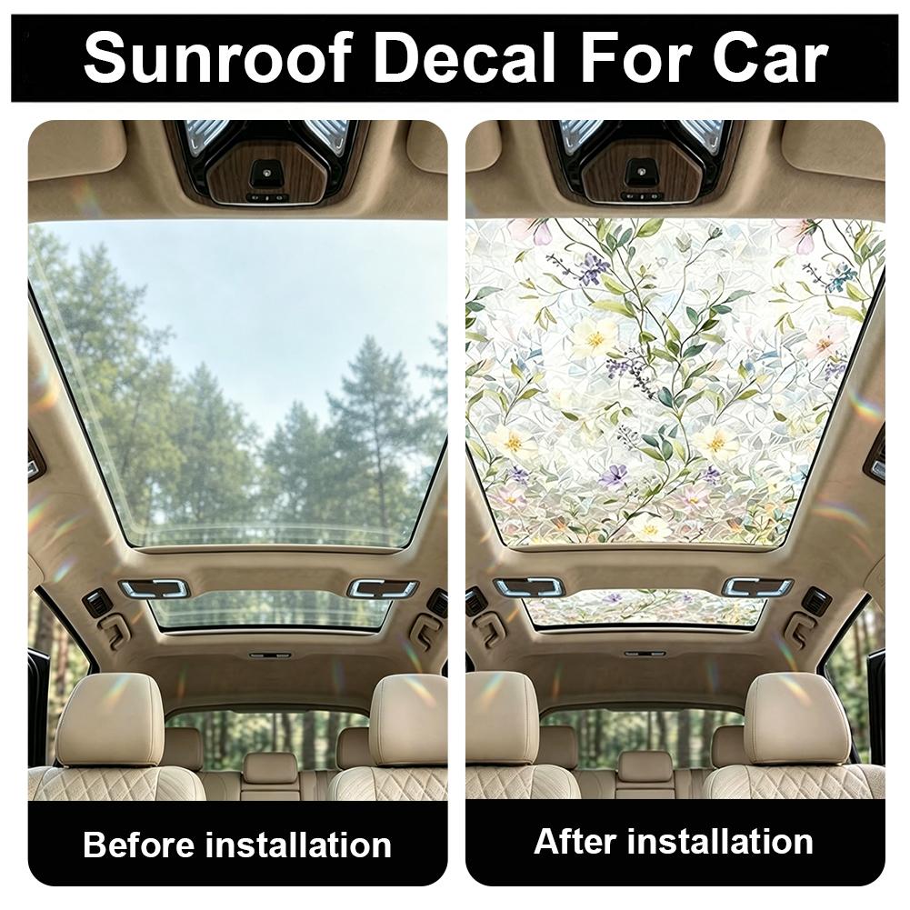 Blumenmuster Buntglas Auto-Son – Glass Protector Auto Bewertung und Preis